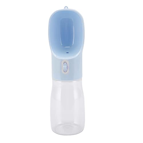 Hundewasserflasche, 400 Ml, Auslaufsicher, Wassersparend, Einfach zu Bedienender Hundewassernapfspender, Lebensmittelecht, Tragbar, Zum Wandern (Blue) von Zerodis