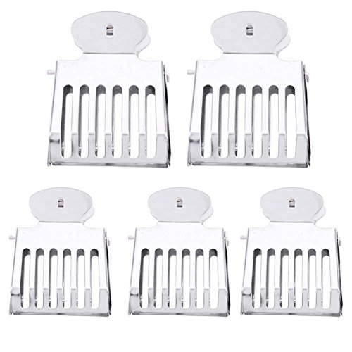 Zerodis Imker Bienenkönigin Fänger Clips Edelstahl Bienenzucht Werkzeug Imkereiausrüstung Zubehör Abfangkäfig Clips Edelstahl Bienen Clipkäfige Bienenkönigin(5 pezzi x Batch Catcher Clip) von Zerodis