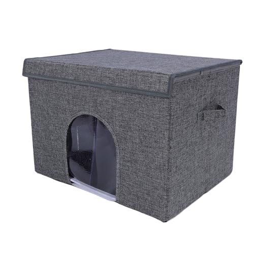Zerodis Innovative Faltbare Katzenkühlhaus Tragbare Oxford -Stoffkatze Höhle mit Eisbag für Sommer, Weiches Material Komfortable Katze Kühlhöhle für den Gebrauch Im Innenbereich Im Freien Freien von Zerodis