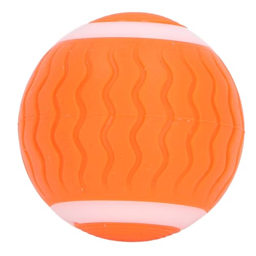 Zerodis Intelligentes Wiederaufladbares Katzenballspielzeug, Automatisch Beweglicher Rollender Ball, Gravitationsdesign, Silikonoberfläche, Wiederaufladbar für Hauskatzen, Hunde (ORANGE) von Zerodis