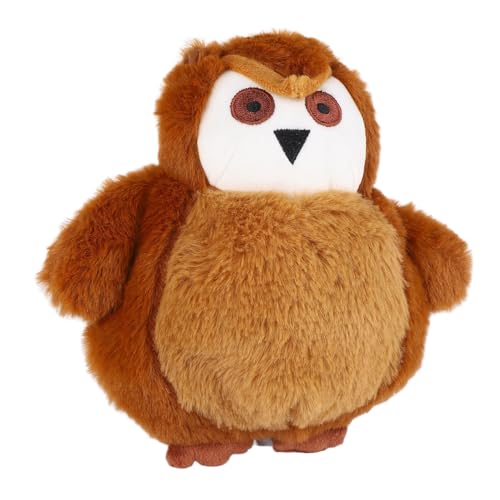 Zerodis Interaktiver Hund Plüsch Spielzeugabdeckung Weiches, Kugelförmiges Design, Geeignet für Hundekatzen, Plüschmaterial (Brown) von Zerodis