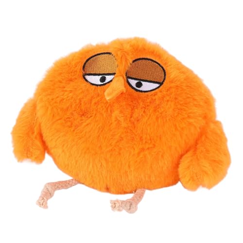 Zerodis Interaktiver Hund Plüsch Spielzeugabdeckung Weiches, Kugelförmiges Design, Geeignet für Hundekatzen, Plüschmaterial (ORANGE) von Zerodis