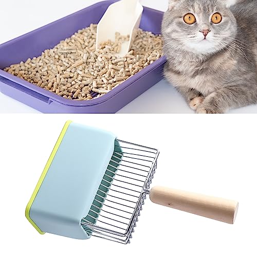 Zerodis Kätzchen Poop Lifter Langlebiger Langgriff Metallschaufel - Deep Shovel Sifter für die Einfache Reinigung - Ideal für Katzenliebhaber (Blue) von Zerodis