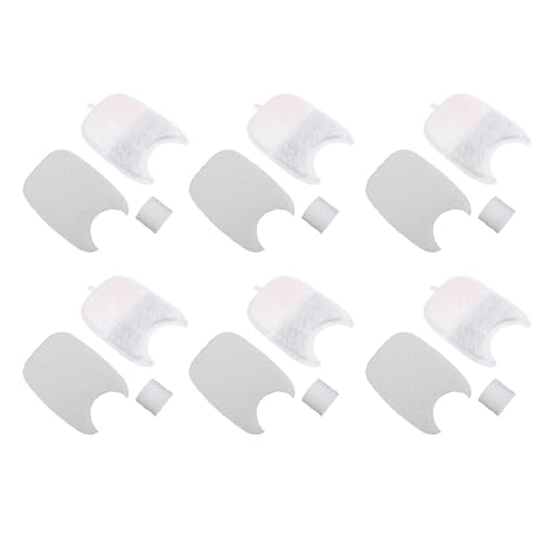 Zerodis Katzenwasserbrunnen Ersatz Filter Fountains Aktiviertes Kohlenstoff Multi -Filtration Geruchsentfernung Haustier Wasserbrunnen Filter Hunde Wasserschale Haustier Wasserfilter Katzenwasser von Zerodis