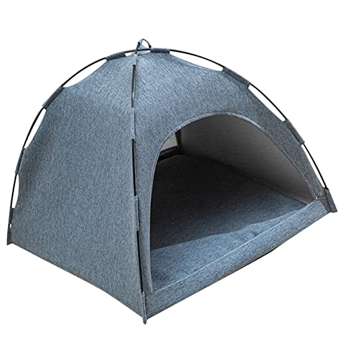 Zerodis Katzenzeltbett Großer Atmungsaktivem Raum Bequemes Waschbares Haustierhaus für Alle Jahreszeiten, Geeignet für Hunde und Katzen Im Innenhaus in der Wohnung (Blue) von Zerodis
