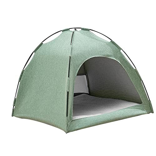 Zerodis Katzenzeltbett Großer Atmungsaktivem Raum Bequemes Waschbares Haustierhaus für Alle Jahreszeiten, Geeignet für Hunde und Katzen Im Innenhaus in der Wohnung (Green) von Zerodis