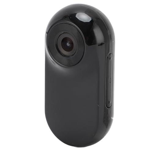 Zerodis Kleine Actionkamera Haustierkragenkamera 1080p 120 Grad Weitwinkelobjektiv, Tragbare Vlogging -Kamera für Reisende Haustiere (Black) von Zerodis