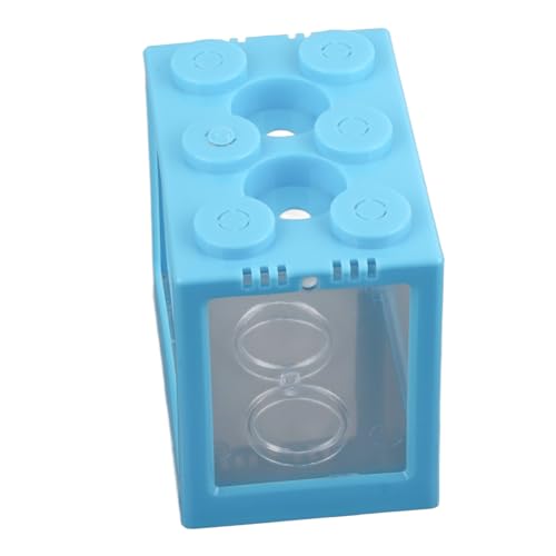 Zerodis Kleine Betta -Fischaquarium mit Abnehmbarer Deckelfischschalen Deckel Transparentes Acryl -Mini Aquarium mit Belüftungslöchern für Heimische Desktop Schnelles Wasser für Anfängerfischküste von Zerodis