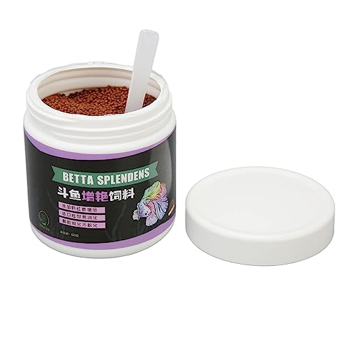 Zerodis Köstliche Farbverstärkung Betta Fischfutter Leicht zu Verdauen Aquarium Essen 2,1 Unzen für Kleine Fischhobbyisten Zerodis Köstliche Farbverstärkung Betta Fischfutter Leicht zu Verdauen Aquarium Essen 2,1 Unzen für Kleine Fischhobbyisten von Zerodis