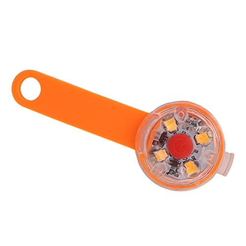 LED-Hundelicht-Anhänger LED-Hundelicht-Anhänger Leuchtender Anhänger USB Wiederaufladbar IPX7 Wasserdicht 3 Lichtmodi Hundehalsbandlicht für Haustiertasche Fahrradpflege Haustier (Orange) von Zerodis
