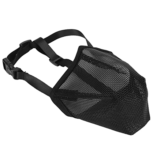 Zerodis Langlebige Hund Mesh Mündung Verhindern Beißende Atmungsaktive Mundabdeckung für Hundeausbildung Nylon (L) von Zerodis