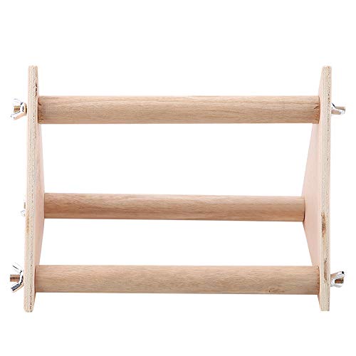 Zerodis Mini Stand Barsch Vogel Haustier Spielplatz Robuster Holzspielgebiet Zur Verhinderung von Melancholie 20 * 15 * 15 cm für Eigentümer von Zerodis