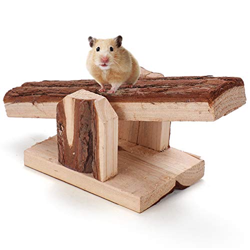 Zerodis Natürliche Holzsäge für Kleintier-Sägekäfig Kautraining Spielzeug Haustier Mäuse Ratte Meerschweinchen Hamster Kaninchen von Zerodis