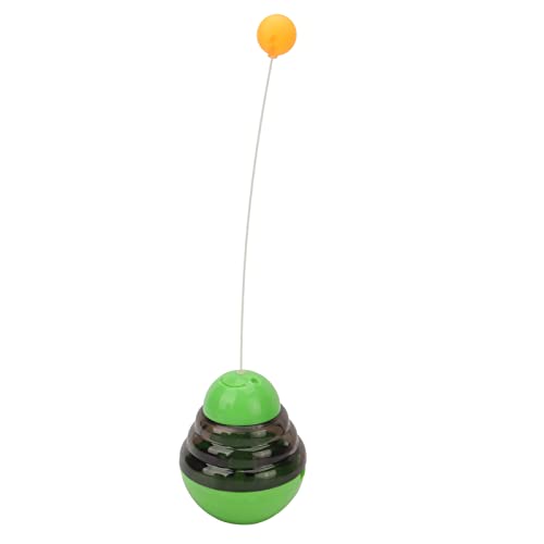 Zerodis Pet Slow Feeding Ball Spielzeug, Interaktiver Bissfester Katzenlecker-Spenderball Attraktiver, Einstellbarer Linderung von Langeweile mit Neckball für Hunde für den Innenbereich (Grün) von Zerodis