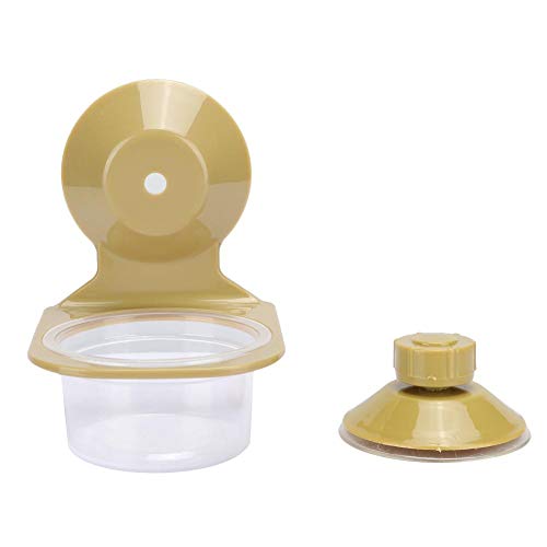 Zerodis Reptile Feeder Bowl, Pet Reptile Food Feeder Suspension Fest hängende Wasserfütterungsschale mit Geschirrkorb und Saugnapf Home Pet Feeder Zubehör Zubehör(Einzelne Schüssel) von Zerodis
