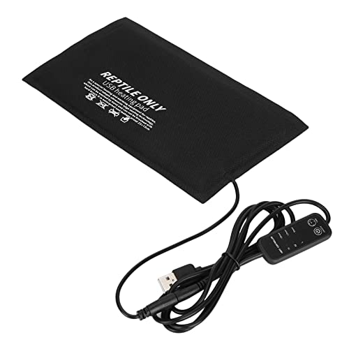 Zerodis Reptilienwärmepad mit Timer- und Sicherheitsdesign, USB Reptile USB -Heizkissen für Schlangen Eidechse (M) von Zerodis