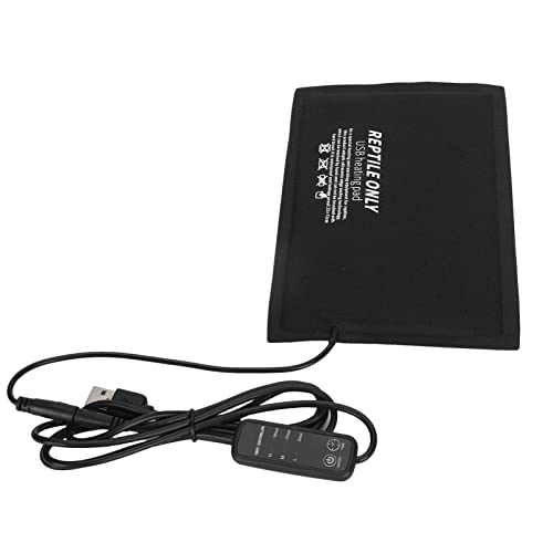 Zerodis Reptilienwärmepad mit Timer- und Sicherheitsdesign, USB Reptile USB -Heizkissen für Schlangen Eidechse (S) von Zerodis