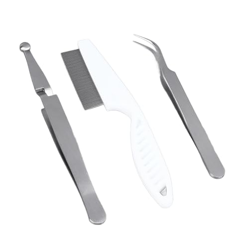 Zerodis Robustes Edelstahl-Flohentferner-Set für Haustiere, Einfach zu Verwendende Flohpinzette, Flohentferner-Set für Haustiere, Flohkamm, Flohpinzette, Kammklammern-Set, (Kreuzclip, Zerodis Robustes Edelstahl-Flohentferner-Set für Haustiere, Einfach zu Verwendende Flohpinzette, Flohentferner-Set für Haustiere, Flohkamm, Flohpinzette, Kammklammern-Set, (Kreuzclip, von Zerodis