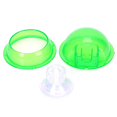 Zerodis Saugnapf Reptile Feeder, Chamäleon Bowl Reptile Feeding Feeder Translucent Aquatic Nursery Becken für Amphibien Reptil Schildkröte Gecko Snake Eidechse von Zerodis