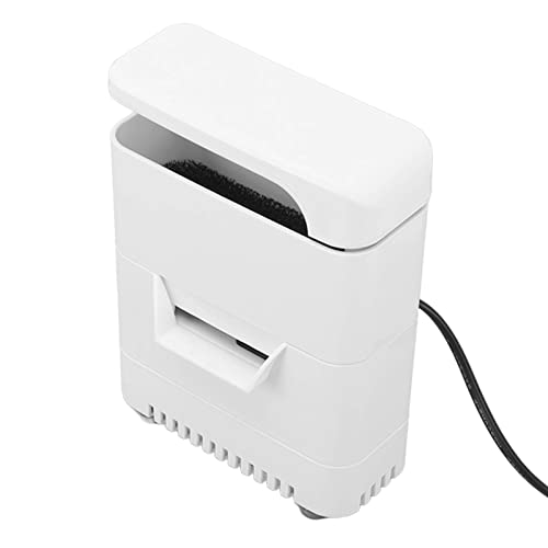Zerodis Schildkrötenpanzer Niedriger Wasserspiegelfilter Multifunktional 3 in 1 Starke Saugfischtankfilter EU -Stecker 220 V 15w von Zerodis