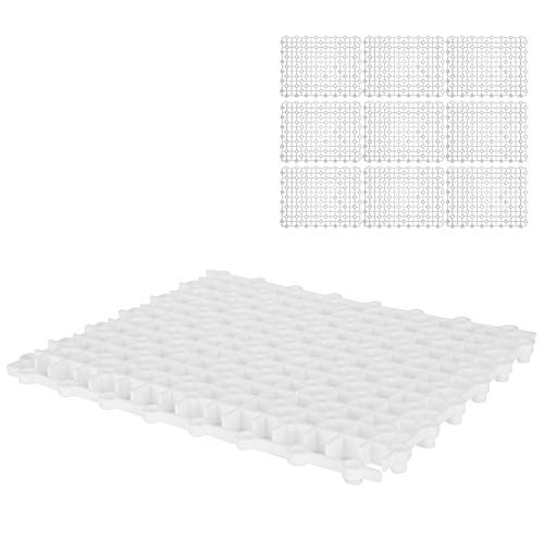 Zerodis Starke Unterstützung PVC Aquarium Fischteiler, Einfache Installation, Multifunktionales Isolationsbrett mit Glattem Spleißen für Fisch (White) von Zerodis