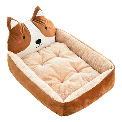 Zerodis Süßes Hundebett für Große Hunde Betten Bett Winter Warmes Bett Waschbarer Haustier Zwinger Bett Hunde Katzen Haustiere Alle Jahreszeit (Ca. 50 cm (Haustiere unter 2,5 kg)) von Zerodis