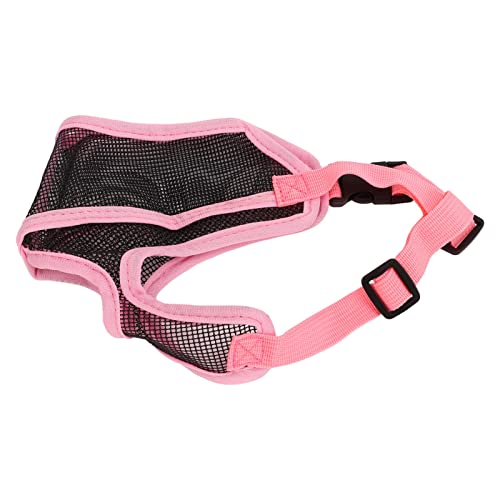 Zerodis Verstellbares Atmungsaktives Netz Kurzer Schnauze Hunde Mündung Verhindern, DASS das Kauen für Bulldog Chihuahua Shar Pei Training Nylon (L) von Zerodis