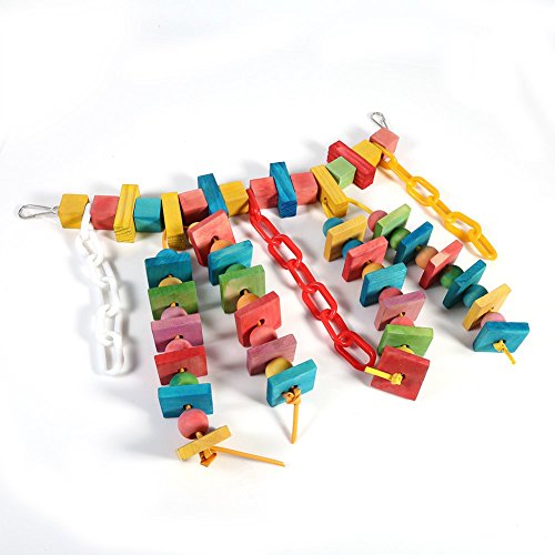 Zerodis Vogel-Kauspielzeug, Papageienkäfig-Biss-Spielzeug Holzblock Vogel-Papageien-Spielzeug Mehrfarbige Schaukelbrücke Hängendes Kauspielzeug für kleine Papageien und Vögel Zerodis Vogel-Kauspielzeug, Papageienkäfig-Biss-Spielzeug Holzblock Vogel-Papageien-Spielzeug Mehrfarbige Schaukelbrücke Hängendes Kauspielzeug für kleine Papageien und Vögel von Zerodis