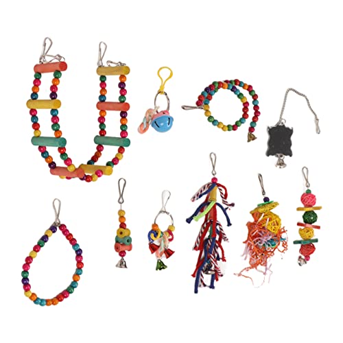 Vogel-Papageien-Spielzeug, Buntes Kau-Hänge-Schaukel-Spielzeug, Sittiche, Vogel-Schaukel-Spielzeug-Set für Kleine Papageien, Aras, Sittiche, Sittiche, Nymphensittiche, Liebesvögel Vogel-Papageien-Spielzeug, Buntes Kau-Hänge-Schaukel-Spielzeug, Sittiche, Vogel-Schaukel-Spielzeug-Set für Kleine Papageien, Aras, Sittiche, Sittiche, Nymphensittiche, Liebesvögel von Zerodis