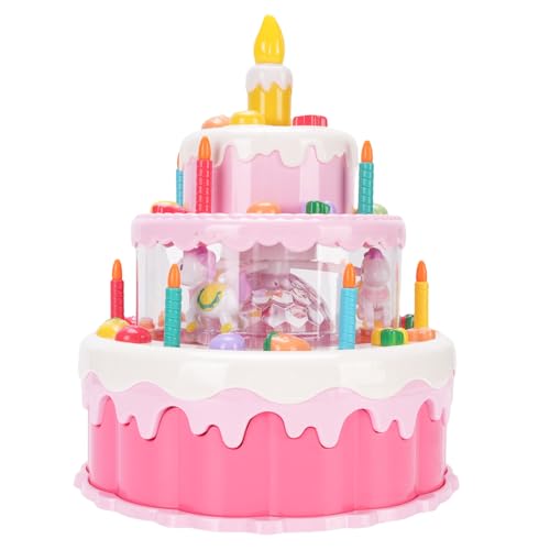 Zerodis Wechselnde Electric Birthday Corch Toy mit Licht und Musik für 3+ Treat Treat Play (PINK) von Zerodis