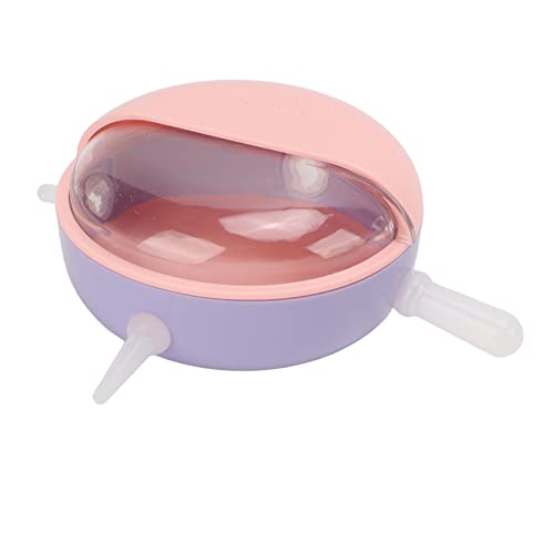 Zerodis Welpenfuttermilchschale, Silikon -Haustier Brustwarzenfuttermittel mit 4 Unabhängigen Brustwarzen 180 Ml Leckdopfer Fütterungsschale mit Großer Kapazität Welpe Flaschen für Kleine (PINK) von Zerodis