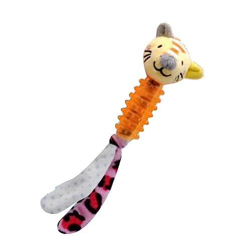 Zerodis Welpenspielzeug zum Zahnen, bequemes Kauspielzeug für Hunde, Spielspaß (gelber Tiger) von Zerodis
