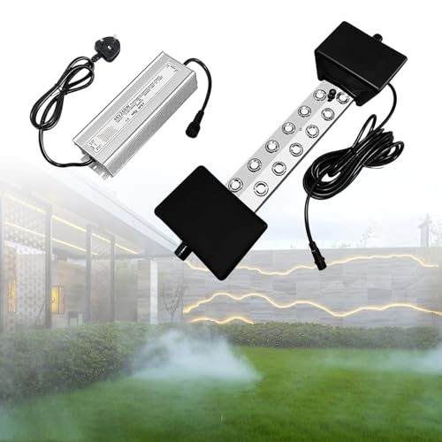Zertylre Ultraschall-Nebelgerät, 12 Head Ultrasonic Mist Maker, 9000ml/H 400W Mist Maker Fogger mit Boje IP67 Waterproof Power Supply, Perfect for Pond Garden Lawn Rockery Halloween Decoration Zertylre Ultraschall-Nebelgerät, 12 Head Ultrasonic Mist Maker, 9000ml/H 400W Mist Maker Fogger mit Boje IP67 Waterproof Power Supply, Perfect for Pond Garden Lawn Rockery Halloween Decoration von Zertylre