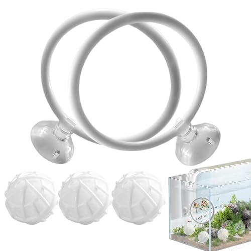 Betta Fish Übungsreifen,Betta Fish Toys Reifen Futterring Für Betta-Fische, Mit Saugnapf Betta Aquariumzubehör Für Das Training Fische von Zestivra