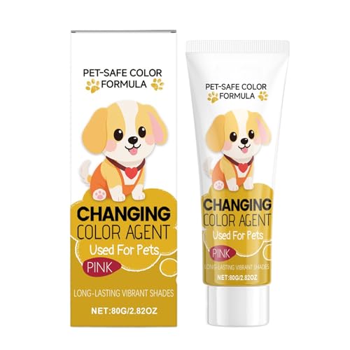 Hundefarbspray - Natürliches Farbhaarspray für Haustiere, Langanhaltender Farbstoff, Schonendes Fellpflegeprodukt in Pink und Blau | Fellfarbe für Hunde Katzen Welpen Heimgebrauch von Zestivra