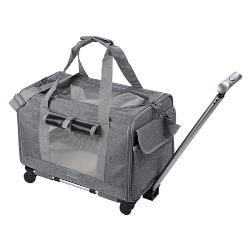 Hundereisetasche – weiche Rolltasche für Hunde, Flugzeugtasche für kleine Katzen und Hunde | Haustierbox mit Sicherheitsreißverschluss, Fluggesellschaftszugelassene Tragetasche, leichtes und bequemes Hundereisetasche – weiche Rolltasche für Hunde, Flugzeugtasche für kleine Katzen und Hunde | Haustierbox mit Sicherheitsreißverschluss, Fluggesellschaftszugelassene Tragetasche, leichtes und bequemes von Zestivra