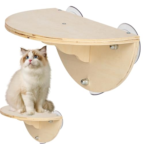 Katzenfensterbett, Katzenfensterstange 2-in-1 Kabellose Katzenhängematte - Robuster Katzensitz Aus Mit 3 Saugnäpfen, Fensterbank, Katzenkletterbett Für Hauskatzen Katzenfensterbett, Katzenfensterstange 2-in-1 Kabellose Katzenhängematte - Robuster Katzensitz Aus Mit 3 Saugnäpfen, Fensterbank, Katzenkletterbett Für Hauskatzen von Zestivra