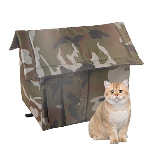Katzenhaus Im Freien - Winddichte Seile Wildkatze Schutz, Wetterfestes Außener Warmes Wildkatze House | Halb Geschlossene Schicke Winterkatze Kaltes Tierheim Mit Abnehmbarer Weich Katzenhaus Im Freien - Winddichte Seile Wildkatze Schutz, Wetterfestes Außener Warmes Wildkatze House | Halb Geschlossene Schicke Winterkatze Kaltes Tierheim Mit Abnehmbarer Weich von Zestivra