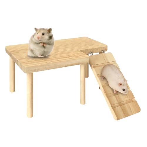 Kletterleiter - Kleine Haustiere Treppe Spielzeugplattform - Hamster Rennmäuse Mäuse Cage Accessoires Hamster Kletterspielzeug Jumping Board Playground Für Hamster -Rennmäuse Mäuse von Zestivra