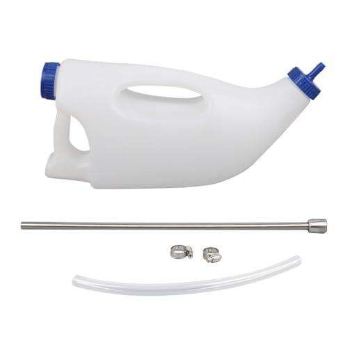 PP Oral Tube Feeder für Kalb - Ösophagus-Trockenwerkzeug, flexibles Fütterungsgerät | 4L Flüssigkeitsflasche mit weichem Schlauch für Lämmer, Ziegen, Schafe, Bauernhoftierpflege, Pflege, Medizin von Zestivra