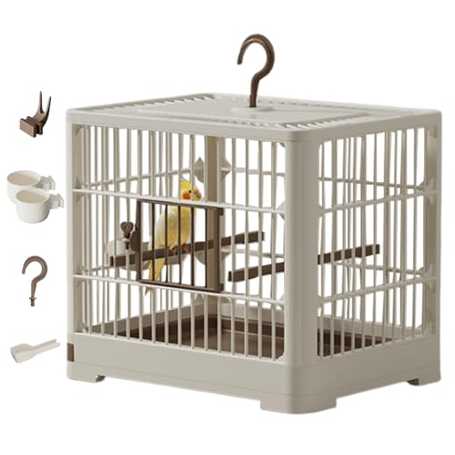 Reise Vogelkäfig - Vogeltransport-Reisekäfig,Tragbare Vogelbehälter-Vogelkäfige, Sicherheit Geht Vor Hakengriff, Abnehmbares Tablett, Optimaler Komfort Leicht Für, Finken, Reise Vogelkäfig - Vogeltransport-Reisekäfig,Tragbare Vogelbehälter-Vogelkäfige, Sicherheit Geht Vor Hakengriff, Abnehmbares Tablett, Optimaler Komfort Leicht Für, Finken, von Zestivra