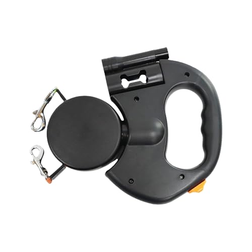 Versenkbare Duals Hundeleine - Haustier -Wanderseil, kein Dog Trainer | Durablle Automatic Rolle Grip Griff, reflektierendes Gurtband mit praktischem Haken für mittelgroße Hunde täglich im Frei von Zestivra