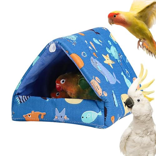 Zestivra Avian Comfort Haven - Kuschelige Plüsch-Vogelhöhle für Papageien | Warmes Versteck Einstreu für Lovebirds, Sittiche sowie kleine und mittelgroße Vögel von Zestivra
