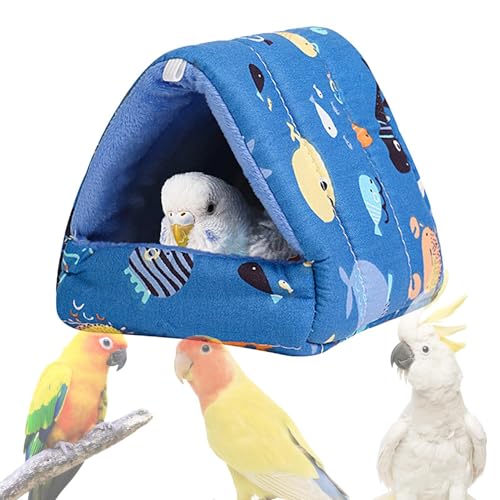 Zestivra Avian Comfort Haven - Kuschelige Plüsch-Vogelhöhle für Papageien | Warmes Versteck Einstreu für Lovebirds, Sittiche sowie kleine und mittelgroße Vögel von Zestivra