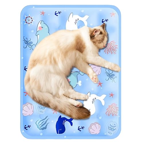 Zestivra Haustier-Kühlmatten für Hunde – Chill Pet Pad – 40,6 x 50,8 cm, rutschfest, faltbar, waschbar, Hunde-Kühlmatte für Outdoor-Bett, Sofa von Zestivra