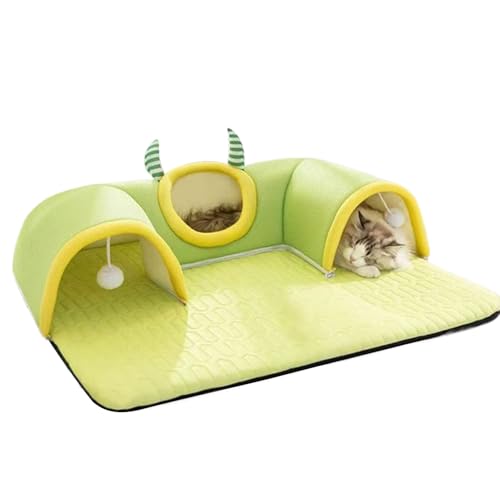 Zestivra Haustiertunnel – Großes Katzenbett Höhle Mit Tunnel Atmungsaktives Schlafnest | Indoor Spielhöhle Für Kitten Welpen Kleintiere Komfortabler Ruheplatz Wohnung Haus Möbel Tragbar Faltbar Waschb Zestivra Haustiertunnel – Großes Katzenbett Höhle Mit Tunnel Atmungsaktives Schlafnest | Indoor Spielhöhle Für Kitten Welpen Kleintiere Komfortabler Ruheplatz Wohnung Haus Möbel Tragbar Faltbar Waschb von Zestivra