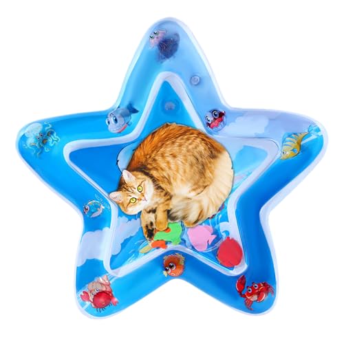 Zestivra Katzen Wasserbett | Faltbares Hunde Wasserkissen - Aufblasbare Krabbeldecke Dickes Haustierzubehör Zum Schlafen Für Alle Altersstufen Bei Innen & Außen Reise Familien Wohnzimmer Zestivra Katzen Wasserbett | Faltbares Hunde Wasserkissen - Aufblasbare Krabbeldecke Dickes Haustierzubehör Zum Schlafen Für Alle Altersstufen Bei Innen & Außen Reise Familien Wohnzimmer von Zestivra