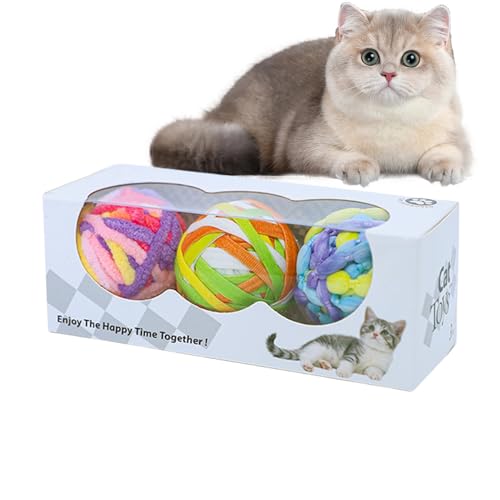 Zestivra Katzenkauspielzeug, interaktive Bälle, weiche Kauspiele mit Glöckchen, Zahnzubehör für Kätzchen, Welpen, Jagd Zestivra Katzenkauspielzeug, interaktive Bälle, weiche Kauspiele mit Glöckchen, Zahnzubehör für Kätzchen, Welpen, Jagd von Zestivra