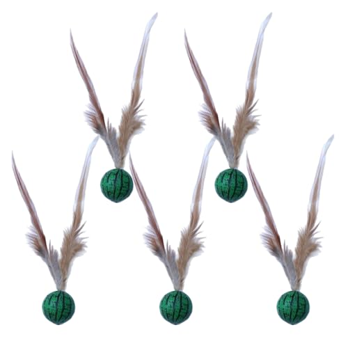 Zestivra Katzenspielzeug, 93 g, interaktives Federball-Set mit federnder Aktion, buntes Springspielzeug für Indoor-Spaß, ansprechendes Haustier-Unterhaltungsgeschenk für Katzenliebhaber, Kinder oder Zestivra Katzenspielzeug, 93 g, interaktives Federball-Set mit federnder Aktion, buntes Springspielzeug für Indoor-Spaß, ansprechendes Haustier-Unterhaltungsgeschenk für Katzenliebhaber, Kinder oder von Zestivra