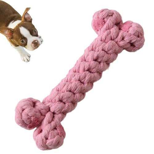Zestivra Kauspielzeug Für Hunde | Weicher Baumwollknochen Zur Zahnreinigung Von Welpen | 15,5 cm Großes Hundespielzeug Für Aggressive Kauer, Zahnreinigungszubehör Für Hunde Und Katzen von Zestivra
